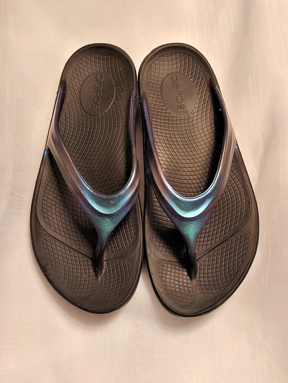 Soleo Black Platform Thong Sandals EU 40